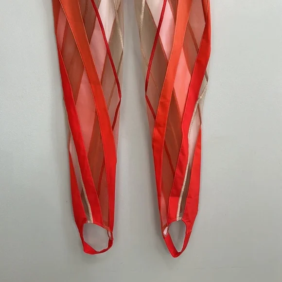 MUGLER Sheer Spiral Stirrup Leggings - Picture 7 of 12